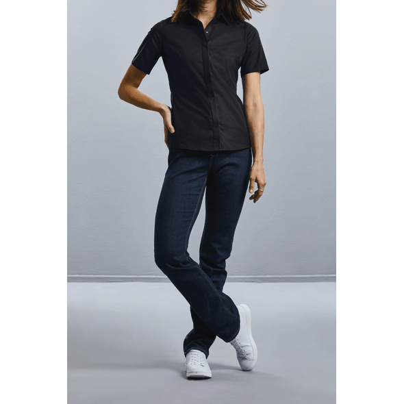 Russell | Ultiem stretch damesshirt met korte mouwen Russell | Ultiem stretch damesshirt met korte mouwen